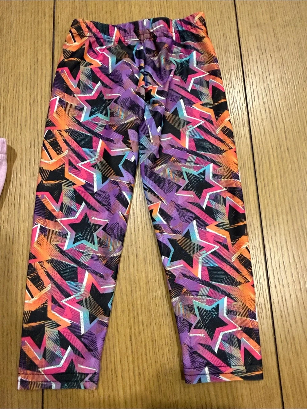 Girls' Star-Print Leggings - Purple Multi